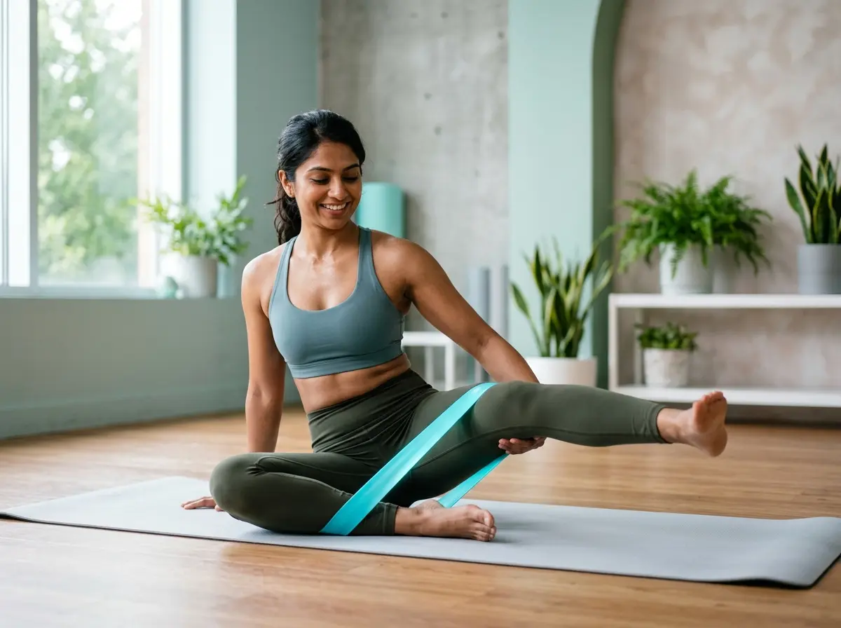 Elastic resistance bands for women strength and body toning