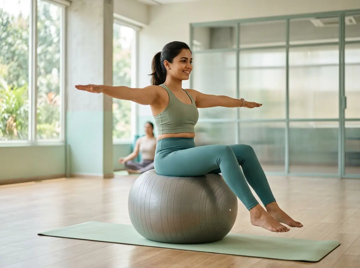 Large stability balls for enhanced core strength and body balance