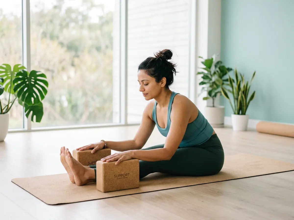 Supportive yoga blocks for improved balance and poses