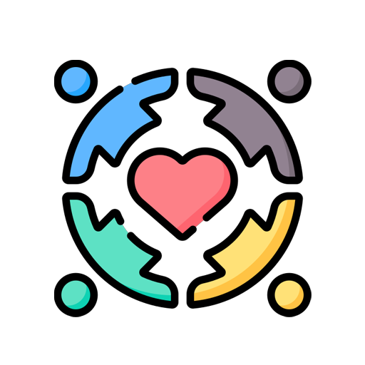 Positive and motivating community-herspace fittness - Icon